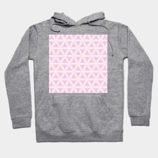 Flower of Life, Sacred Geometry / Ivory and Bright Lilac Shades Hoodie